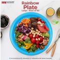 "Colorful Rainbow Plate Set - Large 3-Piece Pack in Vibrant Colors - Maximize Your Dining Experience!". 
