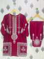 New stylish collection 3D printed stitched 2pc suit for girls and women.. 