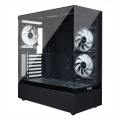 EASE EC123B Tempered Glass Gaming Case-Black. 