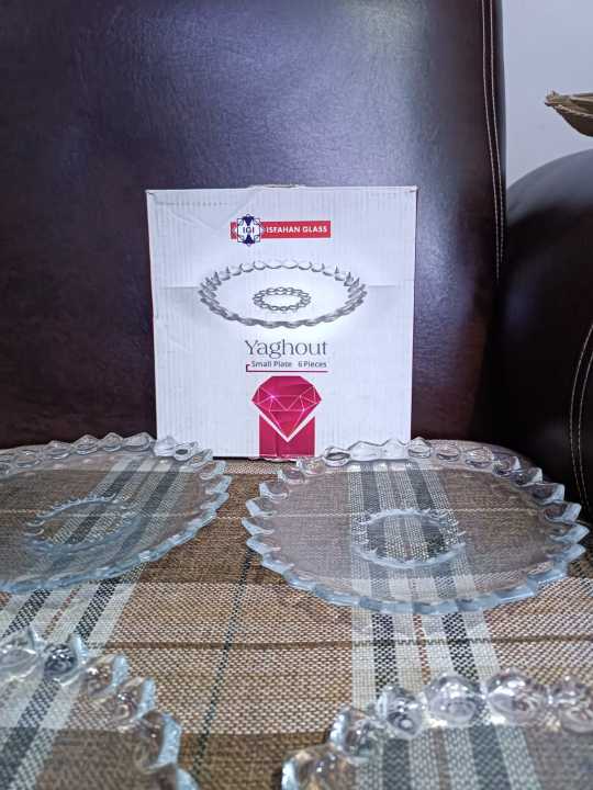 Transparent%20%20Glassware%20Multipurpose%20%20Dinner%20Plates-6%20Pcs%20Set%20%207%20Inch%20%7C%2010%20Inch%20Made%20in%20Iran%20-%20Image%203