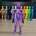 Lumina Multi-jointed Movable Robot Model 3d Printed Multi-jointed Robot Action Figure Movable Joints Model for Kids Adults Desktop Decoration Ornament Perfect Gift Idea Painting Action Figure. 