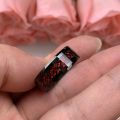 Red Dragon Tungsten Band, Red Tungsten Ring, Stunning Wedding Band For Mens, Mens Stylish Ring, Party Rings For Mens.. 