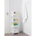 IKEA VESKEN Shelf Unit - White - Black. 