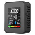 5 in 1 Air Quality Monitor TVOC HCHO Temperature Humidity CO2 Meter, USB Rechargeable CO2 Detector. 