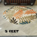 Carpet Rug - Room Center Piece Carpet - Round Shape Room Carpet 5 Feet Diameter. 