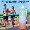 MG Pack of 3 Water Bottles, Large Capacity Water Bottle Set, Leakproof & BPA Free, Motivational Water Bottles with Time Marker for Outdoor Sports, Fitness, Office. 
