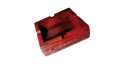 handmade Wooden sigrate , sigaar ashtray with brass work, engraved and stand. 