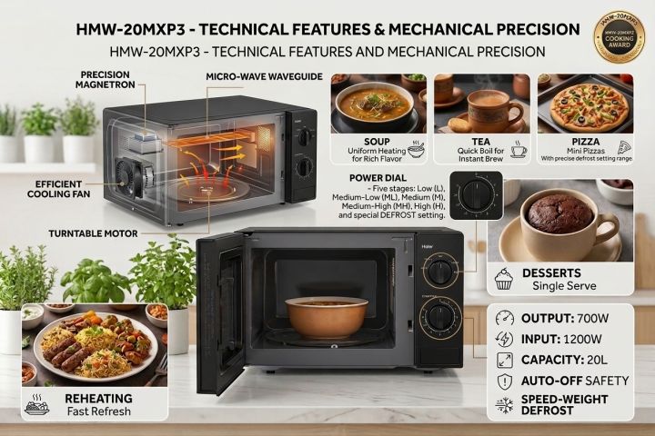 Haier%2020L%20Solo%20Microwave%20Oven%20HMW-20MXP3%20-%20700W%20Power,%205%20Power%20Levels,%20Defrost%20Function,%20Mechanical%20Control,%20Compact%20Size%20-%20Official%20Warranty%20-%20Image%202