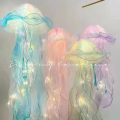 Jellyfish Lamp Finished Product New Portable Lantern Ornament Night Market Stall Small Night Lamp Children's Luminous Toys. 