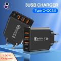 Grebest Smartphone Charger 30W US/EU Plug Support Multi-device Travel Charger. 