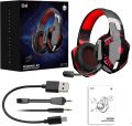 Phoinikas G20PHOINIKAS PHOINIKAS Gaming Headset, Gaming Headset for PS4/PS5/PC/Xbox One/Switch, 7.1 Stereo, with Mobile Phone Bluetooth, Detachable Noise Cancelling Microphone, LED Light. 