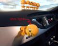 Car Interior Dashboard Decoration Spring Smile Doll Car Emoji Shaking Head Toy-Yellow. 