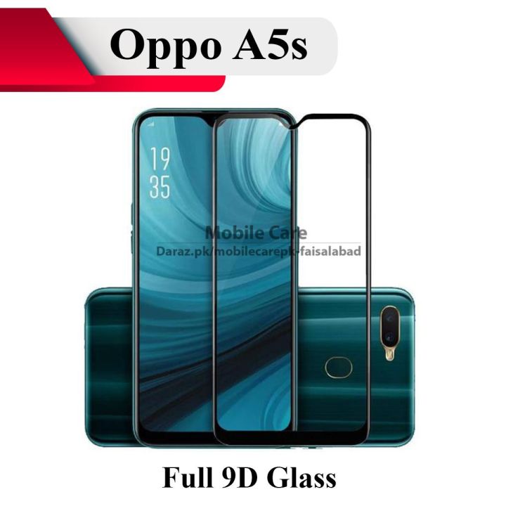 Oppo A5s  Oppo A7  Oppo F9  Oppo A12 Full 9D Glass Edge to Edge (Full Glue) Tempered Glass Screen Protector For Oppo A5s  Oppo A7  Oppo F9  Oppo A12