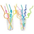 Crazy Loop Straws, (Pack of 50) Crazy Silly Colorful Reusable Drinking Straws Mega Pack BPA and PFOA Free. 