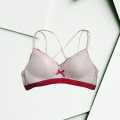 Comfortable double straps back cross Bra for girls 32 and 34 size available. 