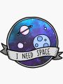 Space Space Stickers - Astronaut Stickers for Kids - Pack of 10 Pcs. - Planet Stickers for Laptops - Art and Crafts. 