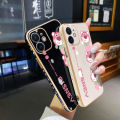 YIWESAN Case For vivo v9 Case Cartoon Cute Lotso Bear Side New Design Phone Case Square Edge Pattern Silicone Softcase Luxury Plating Casing Full Cover Camera Shockproof Protection Cases. 