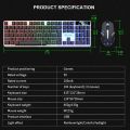 Semi-Mechanical Keyboard Mouse combo Kit GTX350 USB Gaming PC Rainbow Colorful LED Illuminated Backlit Gamer Keyboards For Office Computer Accessories. 
