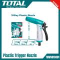 TOTAL 3-Way Plastic Trigger Nozzle with TPR Insulated Comfortable Soft Grip THWS010301. 