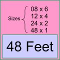 48 feet Size - Board and Chart Graphics Flex sheet Panaflex Penaflex pana pena for Decoration with customise Your Name, Title, Address and Contact. 