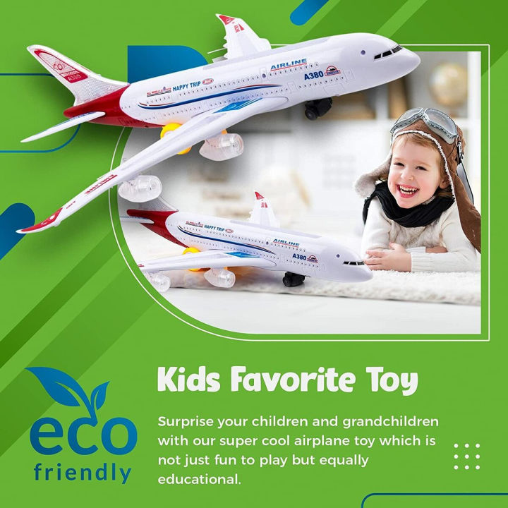 Bump%20and%20Go%20Action%20Airbus%20A380%20Model%20Airplane%20Toy%20-%20Image%205