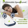 Portable hanging neck sports fan Dual Wind Head Neck Fan, Portable Hanging Neck Fan Rechargeable Neck Fan. 
