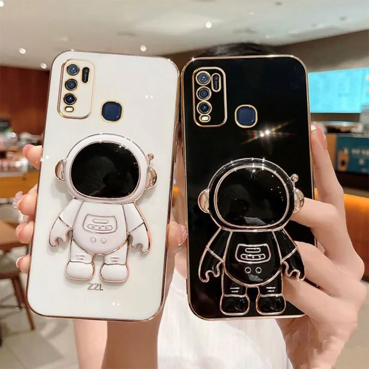 For%20Tecno%20Spark%205%20Back%20Cover%20with%20Cartoon%20Astronaut%20Folding%20Stand%20Luxury%206D%20Plating%20Frame%20Shiny%20Cases%20Soft%20Silicone%20Square%20Protective%20Mobile%20Phone%20Case%20-%20Image%202