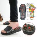 Foot Massage Slipper Reflexology Sandals Anti-Slip Indoor Massage Shoes with Removable Rotating Acupuncture. 