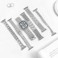 Silver Band For Apple watch 8 7 41mm 45mm 40mm 38mm 42mm 44mm for iWatch Ultra 49mm Series 7 6 5 se 4 3 2 1 Loop Strap Bracelet. 