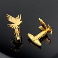 Dove of Peace Cufflinks For Mens Stainless Steel Animal Jewelry Hollow Pigeon Pattern Twins Blazer Cufflinks Wedding Dad Gifts. 