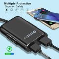 8A HMQ-C801 1.8m Cable  Max 4 Ports USB Car Charger. 