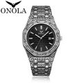 ONOLA brand fashionable business retro luxury, waterproof, quartz men's watch. 