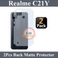 Realme C21Y Back Matte Protection Soft Skin Sheet Soft Film Protection For Realme C21Y - 2Pcs. 