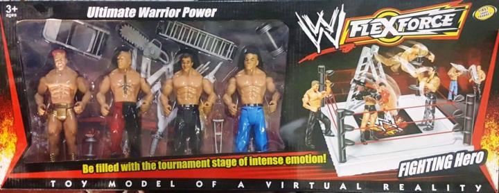 Flex%20Force%20WWE%20Set%20of%204%20Wrestling%20Action%20Figures%20Models%20Toy%20for%20Kids%20-%20Image%204