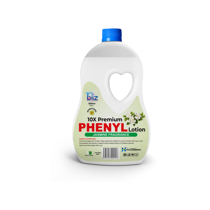 Bliz Jasmine Premium Thick Phenyl 5 Liters - Jasmine Fragrance, Floor Cleaner and Disinfectant