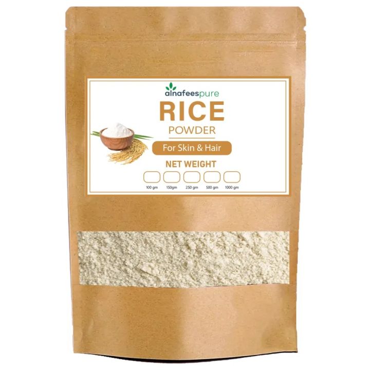 Alnafeespure Rice Powder / Rice Flour / Floor White for Skin and Face Mask | Chawal ka atta For Cooking, Skin and Hair 1 kg