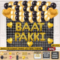Baat Pakki Foil Balloon Garland Curtain & Arch Theme Collection For Decoration ,Rista Pakka, Ristaa Mubarak Your Celebration Place, Home, Lawn, Garden, Wedding Ceremony Function & Events Themes Decor Supplies Photo Booth Prop : Bk5HJtlz, ldqtloNv. 
