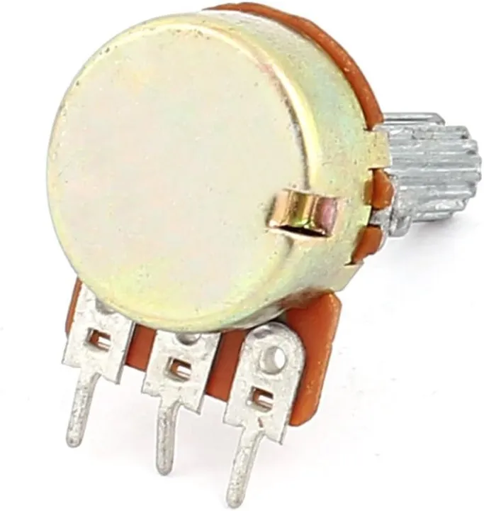 B10K 10K Ohm Rotary Potentiometer Switch – Single Linear Taper 3-Pin ...