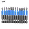 12Pcs Non-slip Magnetic PH1 PH2 PH3 PZ1 PZ2 PZ3 Electric Screwdriver Drill Bit. 