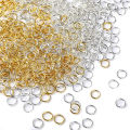 3-12mm Gold Sier Color Loops Open Jump Metal Split Rings Connectors For Diy Jewelry Finding Making Accessories Supplies. 