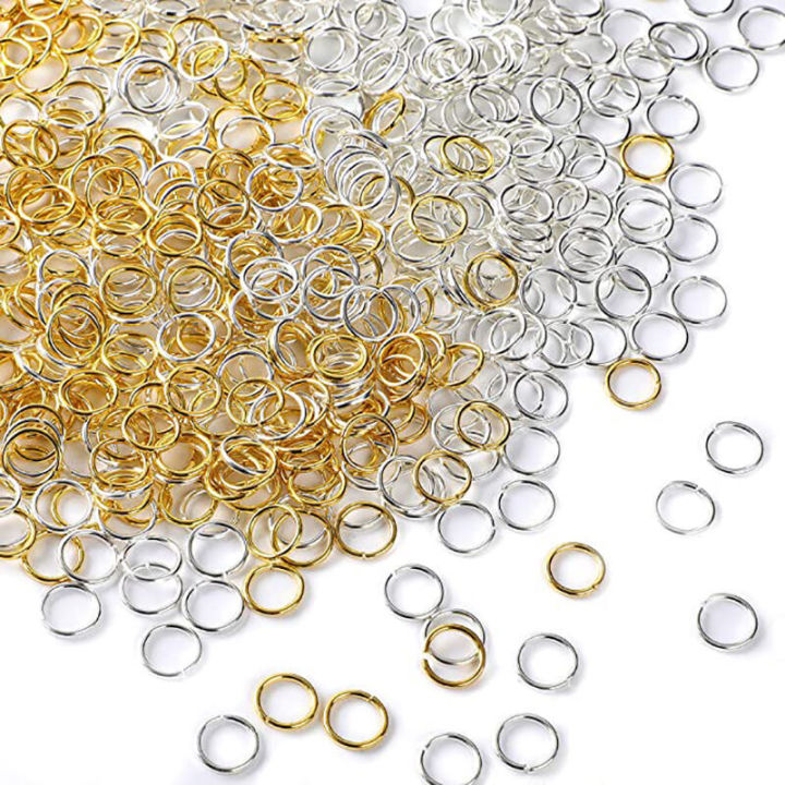 3-12mm Gold Sier Color Loops Open Jump Metal Split Rings Connectors For Diy Jewelry Finding Making Accessories Supplies