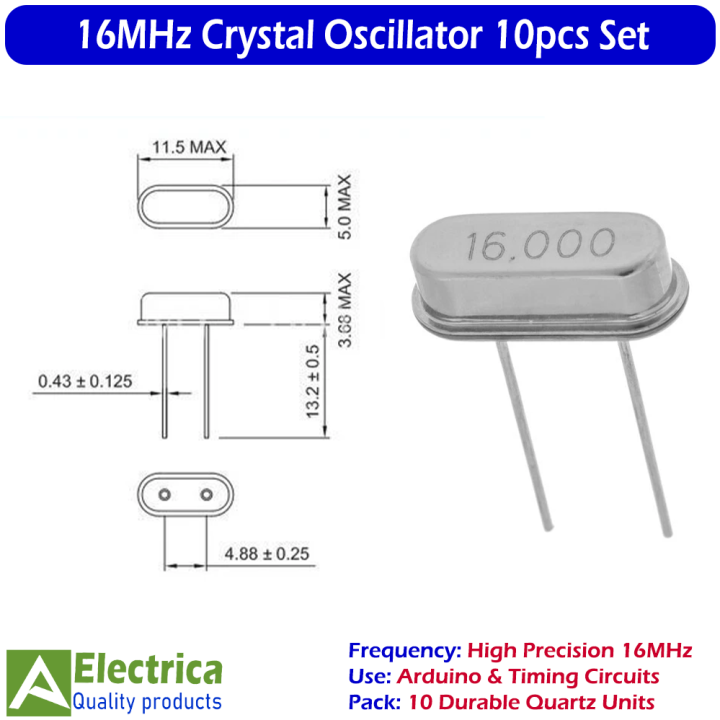 10Pcs%2016MHz%20Crystal%20Oscillator%20Quartz%20Resonator%20High%20Precision%20Frequency%20Component%20for%20Arduino%20Microcontroller%20Electronic%20Circuit%20Timing%20Projects%20by%20Electrica%20-%20Image%203