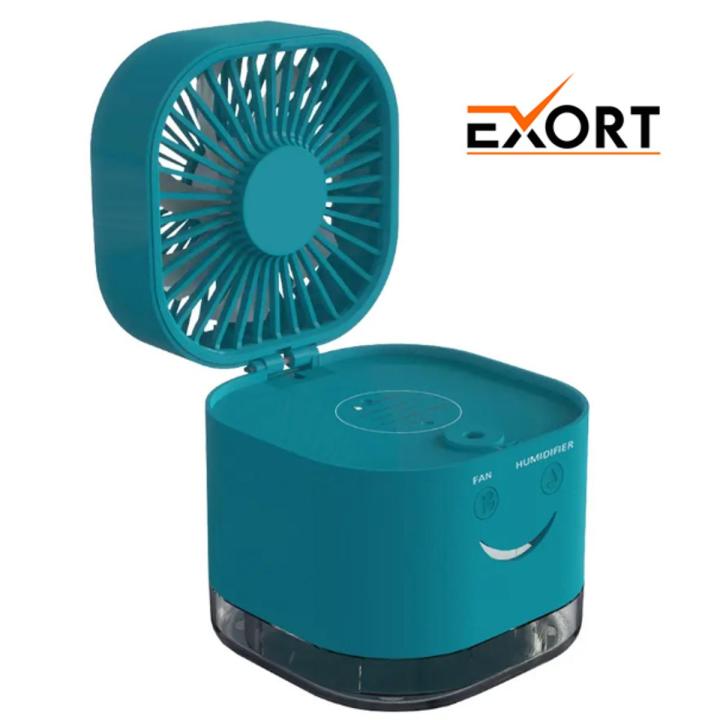 Smiley Fan Humidifier, Mini Desktop Humidifier Spray Fan, USB Cube Folding Fan, Portable Mini Fan Humidifier, Magic Cube Folding Spray Fan, Air Cooled Folding Humidifier