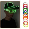 12V USB 1M 3M 5M Car EL Wire led strip Atmosphere light for DIY Flexible AUTO interior Lamp Party Decoration Lights Neon Strips--blue--5M. 