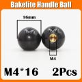2Pcs Red Black Copper Core /Bakelite Core/Iron Core Ball Lever Knob Machine Tool Replacement Round Handle M4 M5 M6 M8 M10 M12. 