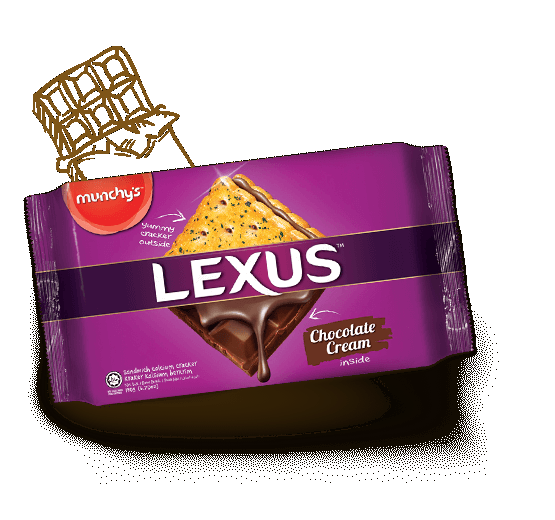 Munchys Lexus Sandwich Calcium z Chocolate 190GM