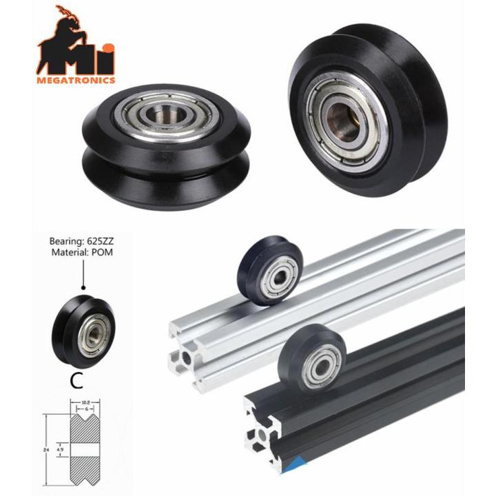 CNC V-slot Bearing Openbuilds Wheel POM MR105ZZ 625ZZ Bore 5mm Passive Round Gear Perlin Wheel Pulley 3D Printer Parts