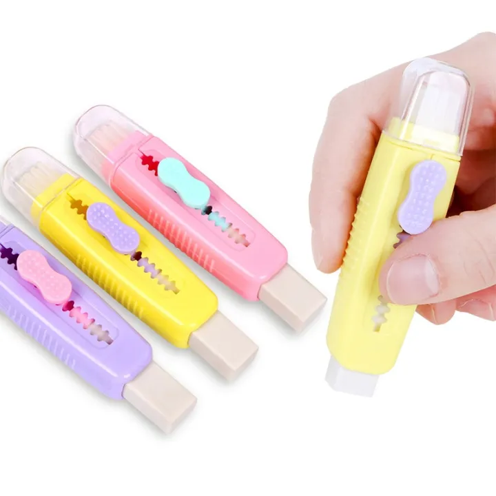 2%20Pcs%20Candy%20Pushing%20Eraser%20With%20Soft%20Brush%20Correction%20For%20Pencil%20School%20Student%20Stationery%20Eraser%20-%20Image%204