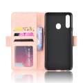 For Samsung Galaxy A20s Wallet Case Magnetic Book Flip Cover with Removable Credit Card Holder. 