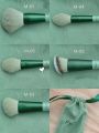 Fix Makeup Brushes Set 13 Pcs Including Contour Concealer foundation powder blush highlighter blending eyeshadow pencil eyebrow smudging lip brush. 